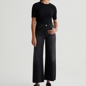 AG Adriano Goldschmied Black Flare Jeans